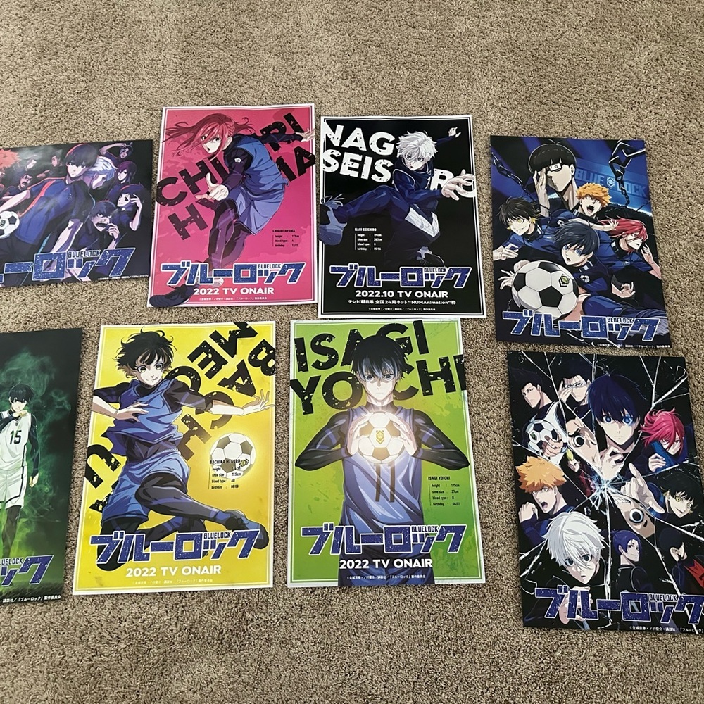 Anime Poster Set with Soccer Theme